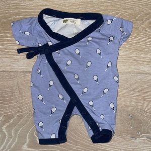 Monica + Andy Sweet Baby B Romper Newborn Match Point